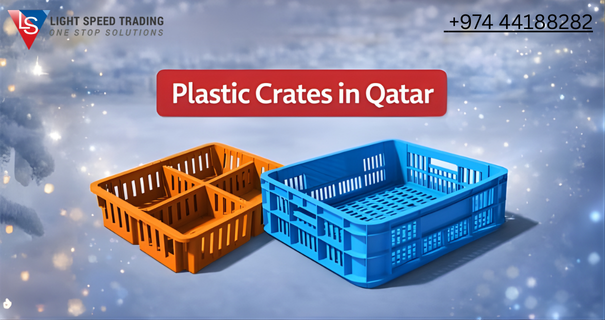 Plastic crates in Qatar